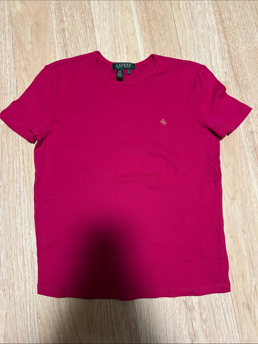 Lauren Ralph Lauren basic T-shirt. 100% cotton. Small.